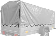 Lona para el chasis, arquillaje h-800 UNITRAILER, lona para el remolque 264x125cm Garden 264 Kipp y Expert Plus 2612